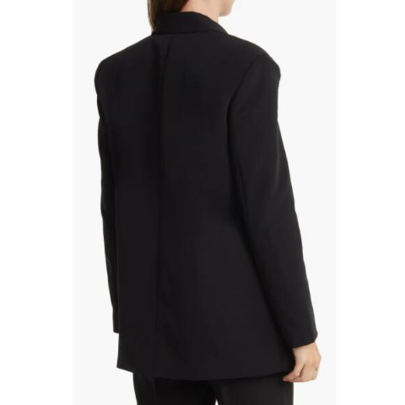 New RDI NORDSTROM Women's Black Oversize Double Breasted Blazer Size XL - Picture 2 of 7